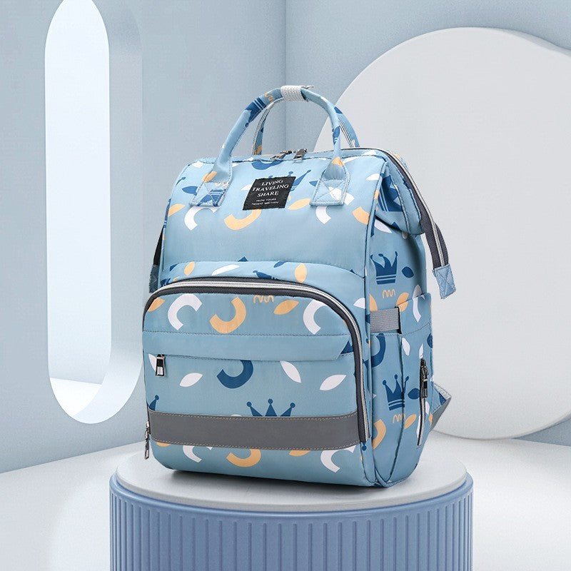 Mummy Bag Shoulder Large Blue